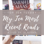 My ten most recent reads cover image