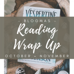 October + november reading wrap up cover image