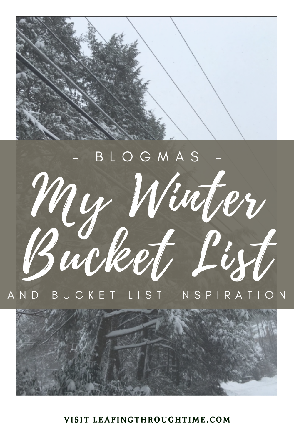 My 2021 Winter Bucket List