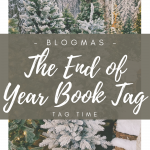 The end of year book tag cover image